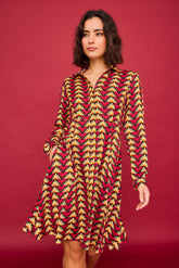 Red Triangle Lake Short Dress